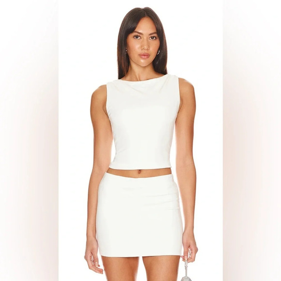 Lovers + Friends Tops - Lovers and Friends x Anja Dujaković Lainey Top in White